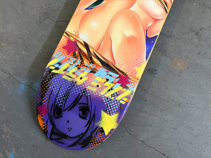 lum chan 8.25 X 32.25 PURPLE GLITTER MIXED PROCESS SIGNED 1 of 1
