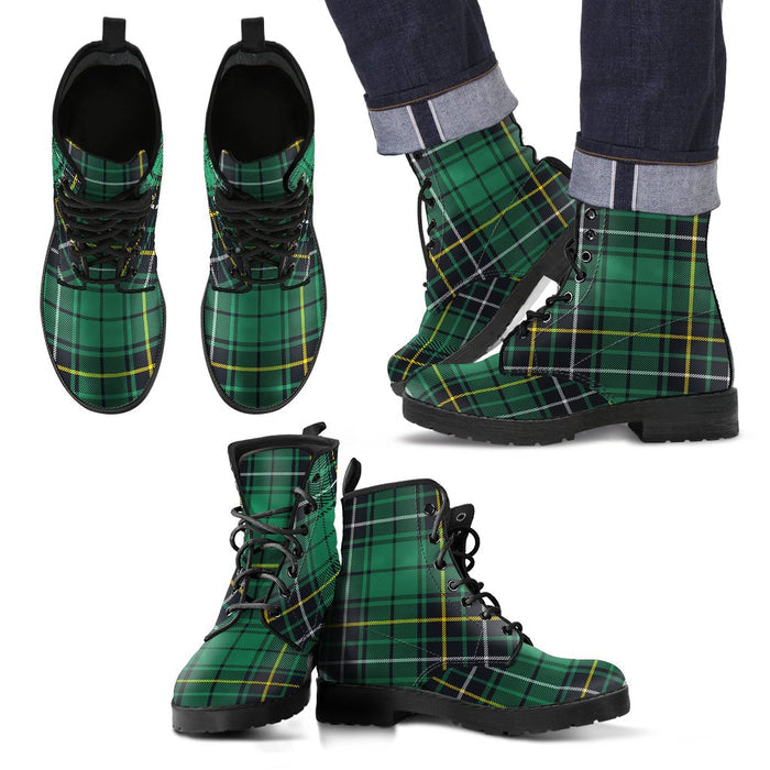 MacAlpine Ancient Tartan Leather Boots Footwear Shoes