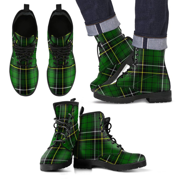 MacAlpine Modern Tartan Leather Boots Footwear Shoes