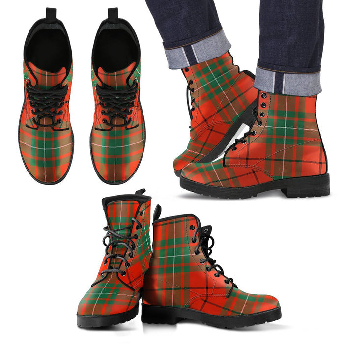 MacAulay Ancient Tartan Leather Boots Footwear Shoes