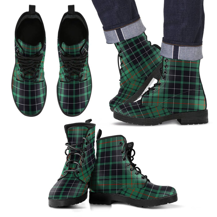 MacAulay Hunting Ancient Tartan Leather Boots Footwear Shoes