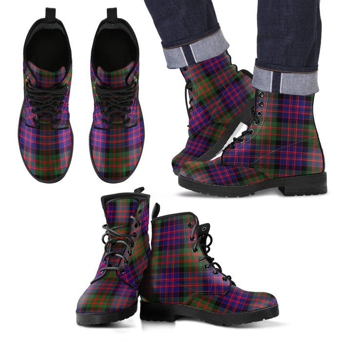 MacDonald Modern Tartan Leather Boots Footwear Shoes
