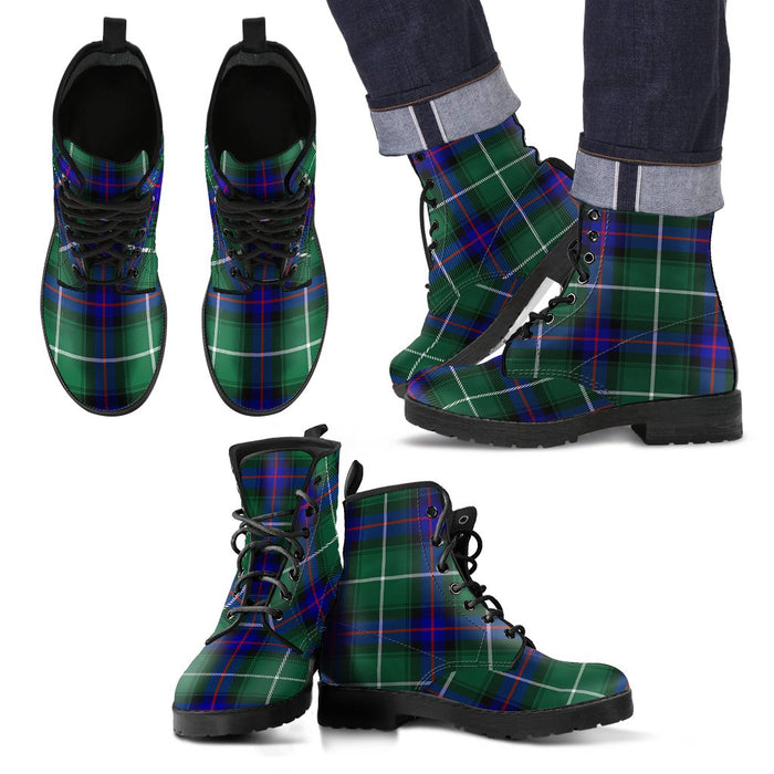 MacDonald of the Isles Hunting Modern Tartan Leather Boots Footwear Shoes