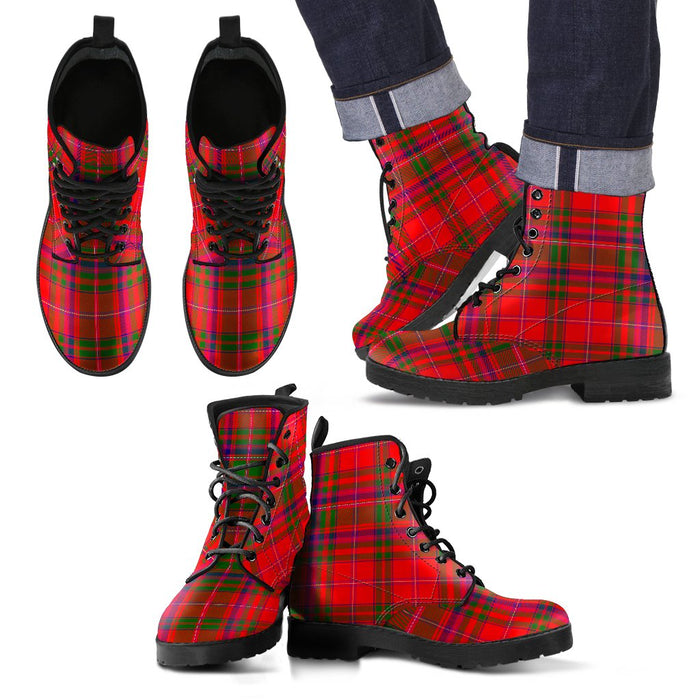 MacDougall Modern Tartan Leather Boots Footwear Shoes