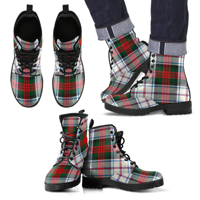 MacDuff Dress Modern Tartan Leather Boots Footwear Shoes