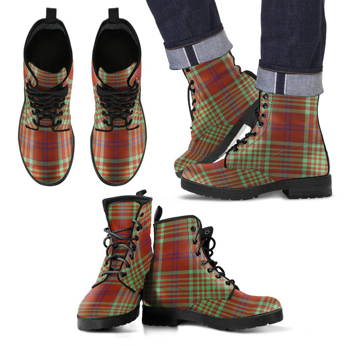 MacGillivray Hunting Ancient Tartan Leather Boots Footwear Shoes
