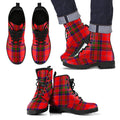 MacGillivray Modern Tartan Leather Boots Footwear Shoes