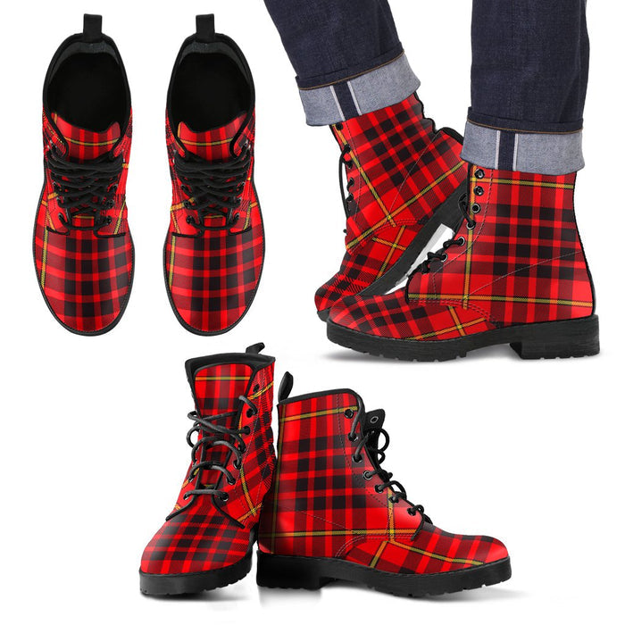 MacIan Tartan Leather Boots Footwear Shoes