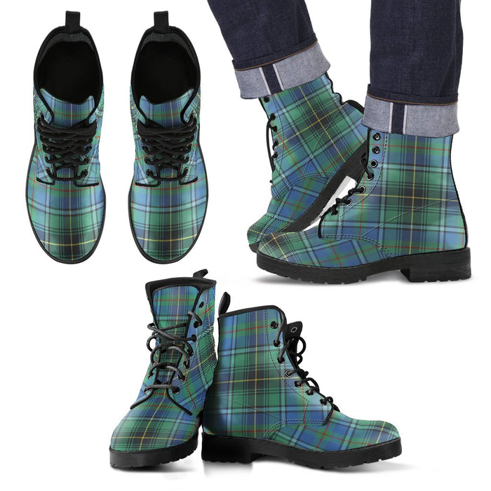 MacInnes Ancient Tartan Leather Boots Footwear Shoes