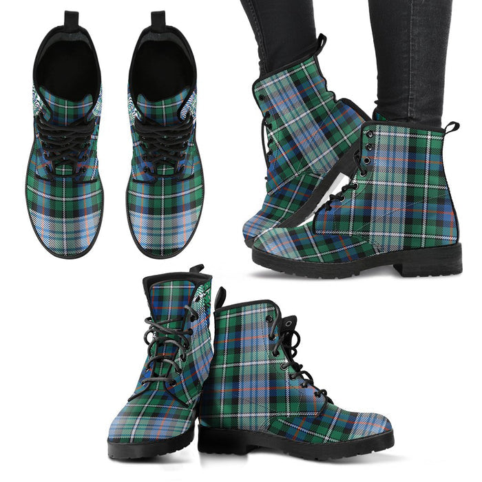 MacKenzie Dress Ancient Tartan Leather Boots