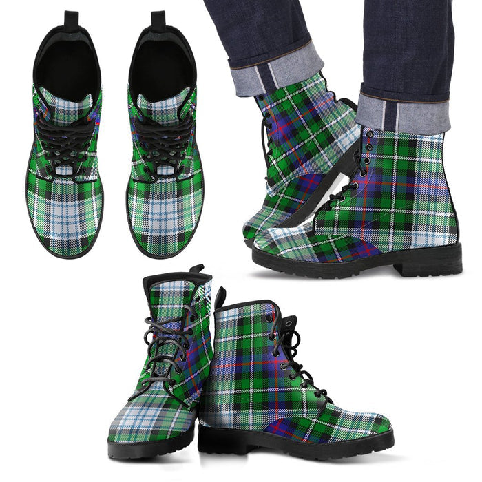 MacKenzie Dress Modern Tartan Leather Boots Footwear Shoes