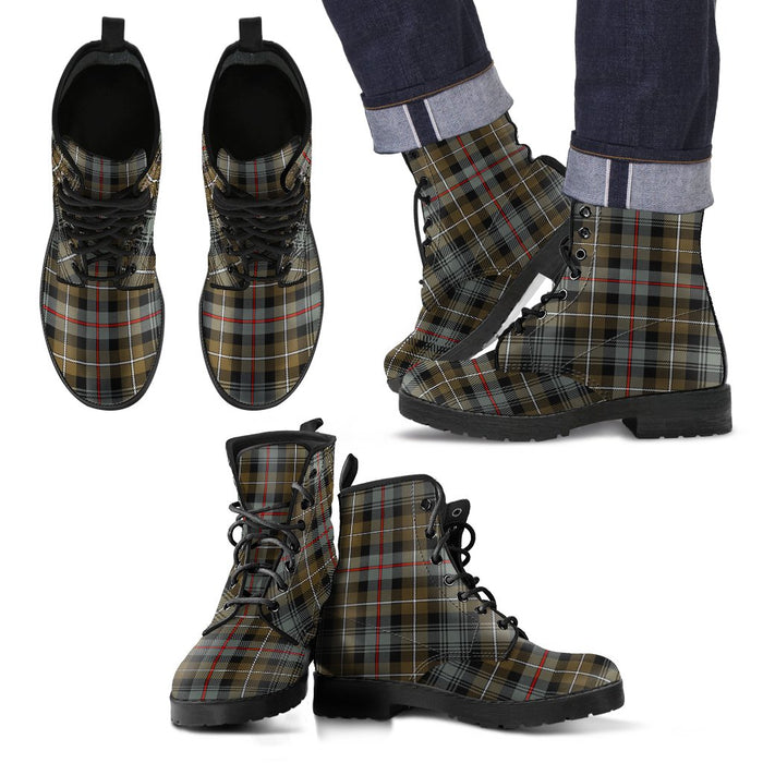 MacKenzie Weathered Tartan Leather Boots Footwear Shoes