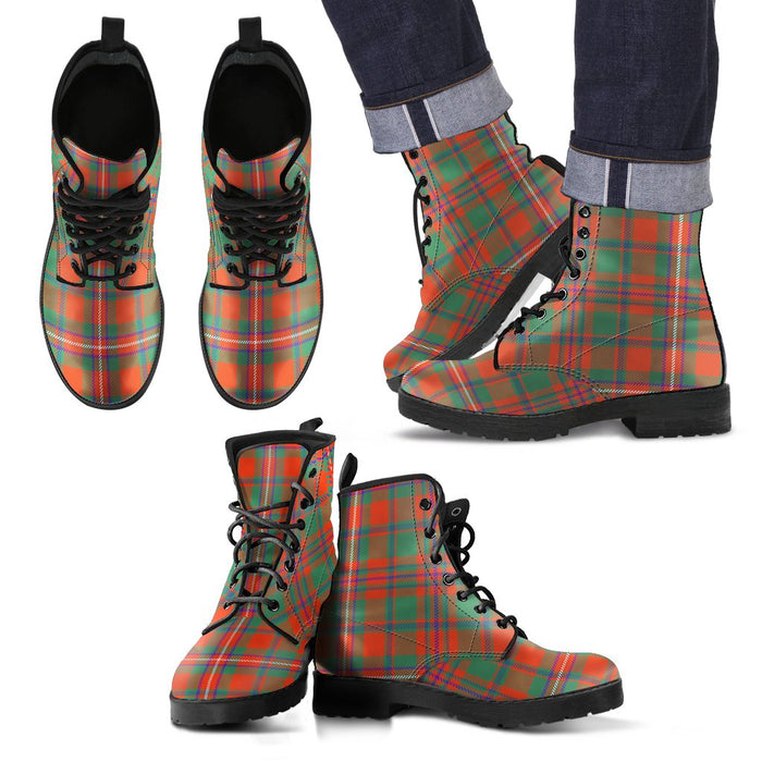 MacKinnon Ancient Tartan Leather Boots Footwear Shoes