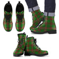 MacKinnon Hunting Modern Tartan Leather Boots Footwear Shoes