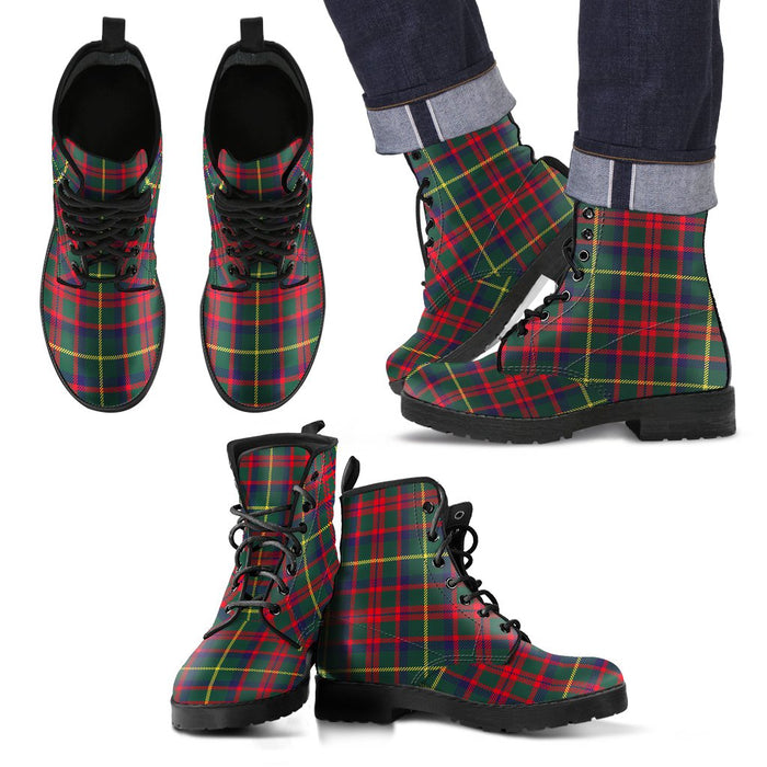 MacKintosh Hunting Modern Tartan Leather Boots Footwear Shoes