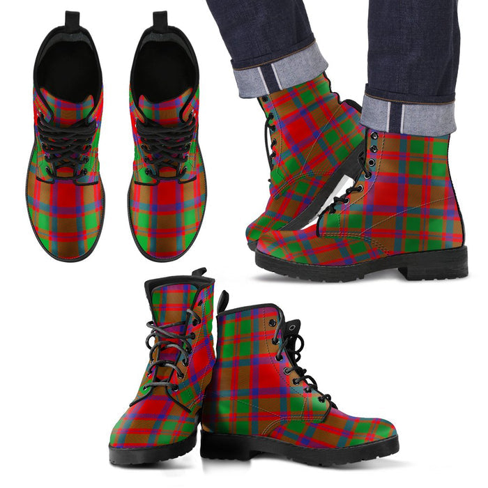 MacKintosh Modern Tartan Leather Boots Footwear Shoes