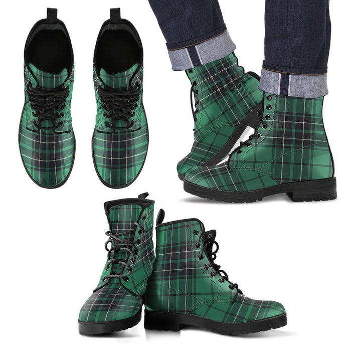 MacLean Hunting Ancient Tartan Leather Boots Footwear Shoes