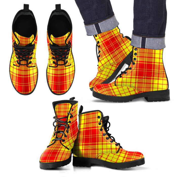 MacMillan Clan Tartan Leather Boots Footwear Shoes