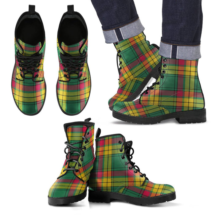 MacMillan Old Modern Tartan Leather Boots Footwear Shoes