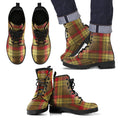 MacMillan Old Weathered Tartan Leather Boots Footwear Shoes
