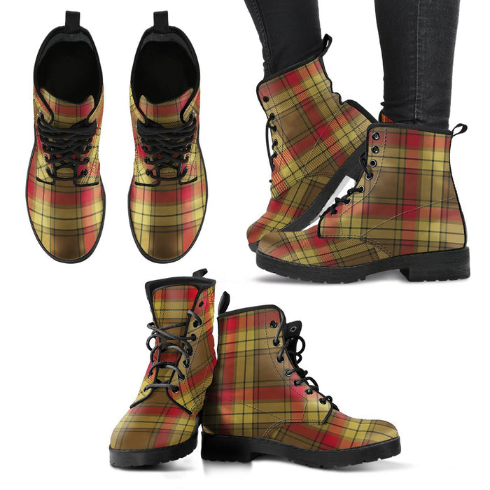 MacMillan Old Weathered Tartan Leather Boots