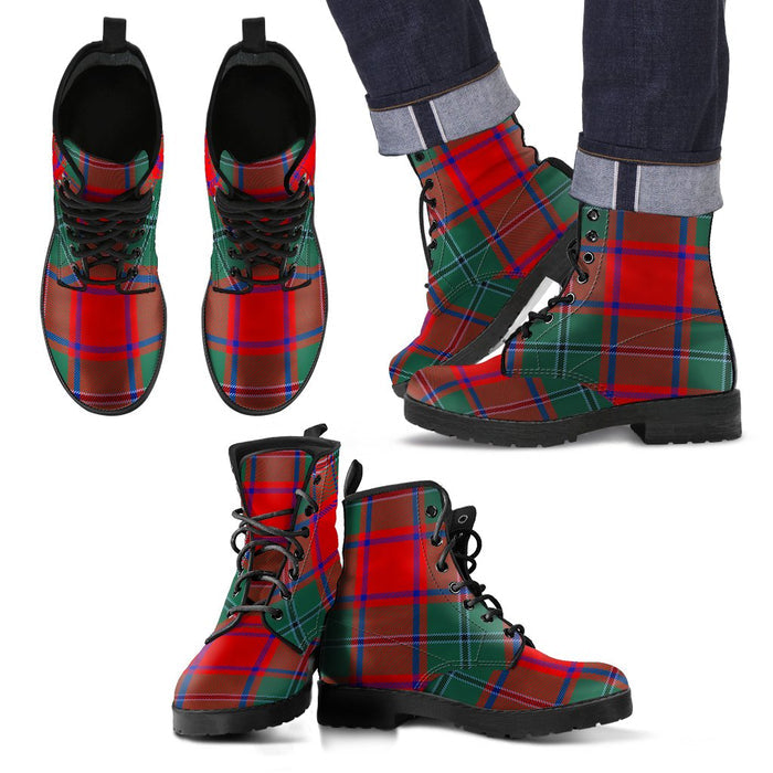 MacPhail Clan Tartan Leather Boots Footwear Shoes