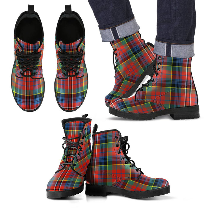MacPherson Ancient Tartan Leather Boots Footwear Shoes