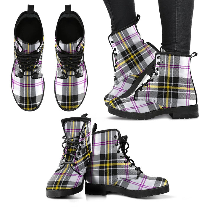 MacPherson Dress Modern Tartan Leather Boots