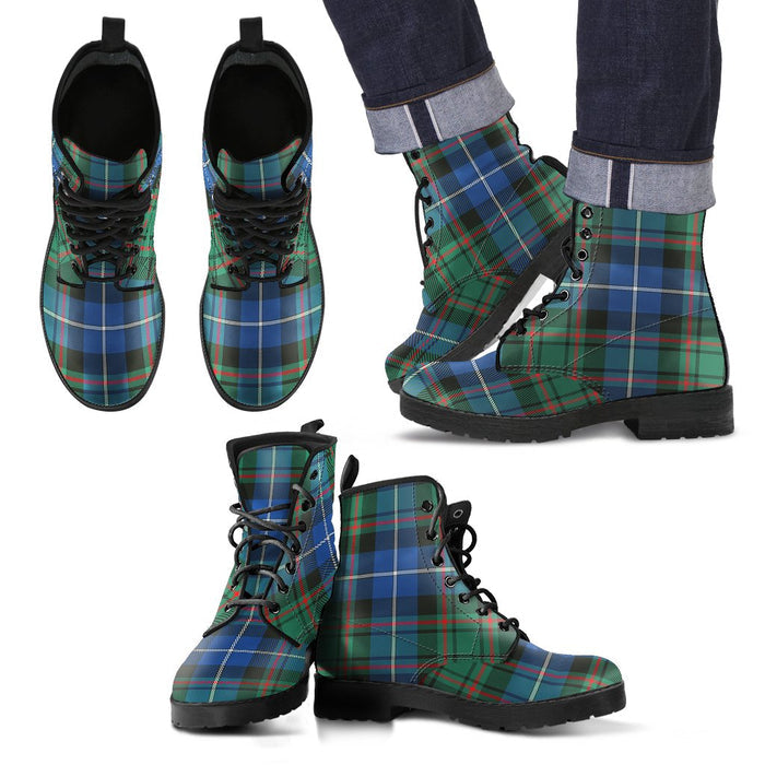 MacRae Hunting Ancient Tartan Leather Boots Footwear Shoes