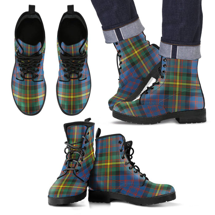 MacSporran Ancient Tartan Leather Boots Footwear Shoes