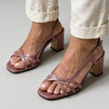 Made to order ships in 3–5 days High heeled open toe buckle strap women's sandals