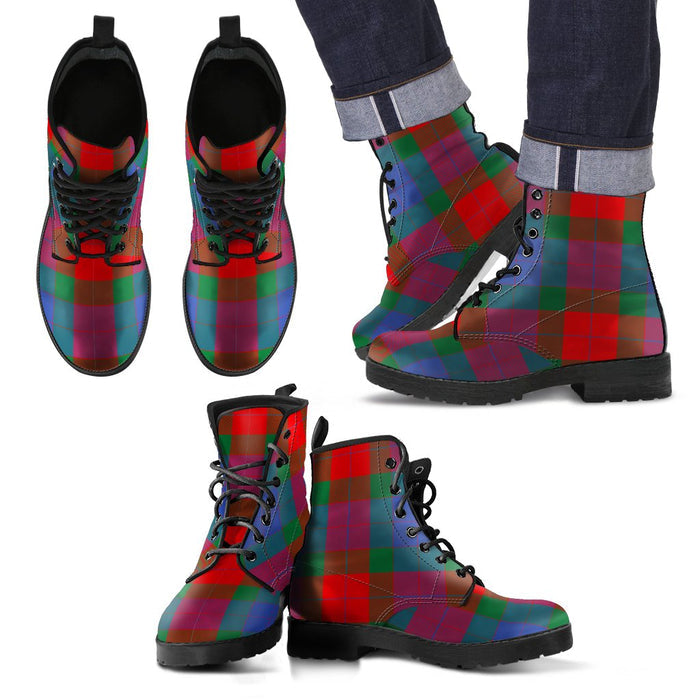 Mar Tartan Leather Boots Footwear Shoes