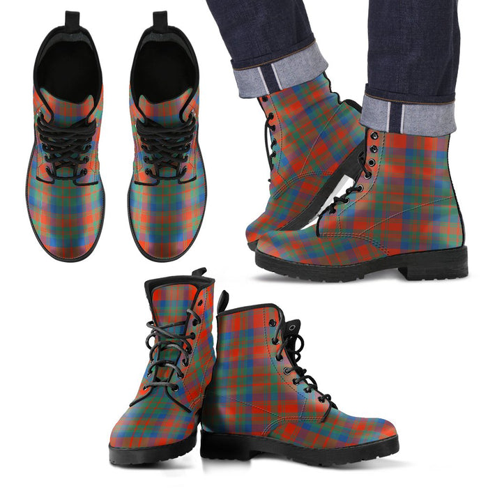 Matheson Ancient Tartan Leather Boots Footwear Shoes