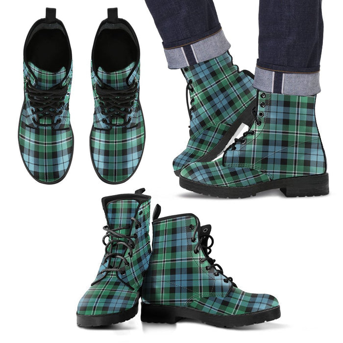 Melville Tartan Leather Boots Footwear Shoes