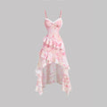 Mesh sleeveless camisole skirt