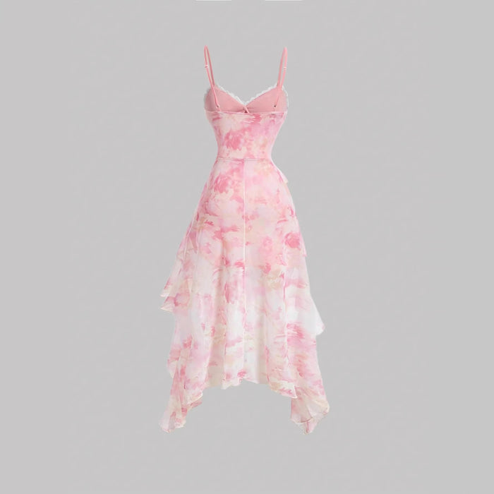 Mesh sleeveless camisole skirt