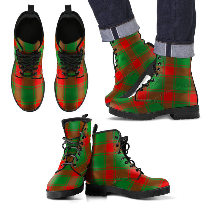 Middleton Modern Tartan Leather Boots Footwear Shoes