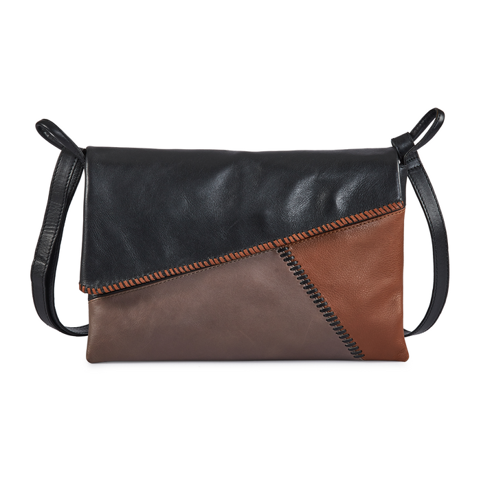 Milo Giorgia Crossbody Bag - Brown/Grey/Buckskin Accessories - Bags - Crossbody - The Heel Shoe Fitters