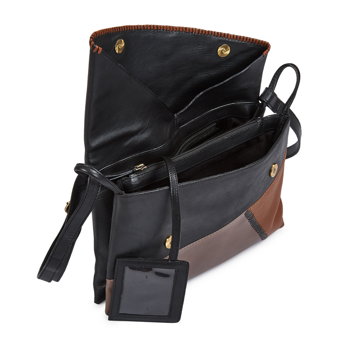 Milo Giorgia Crossbody Bag - Brown/Grey/Buckskin Accessories - Bags - Crossbody - The Heel Shoe Fitters