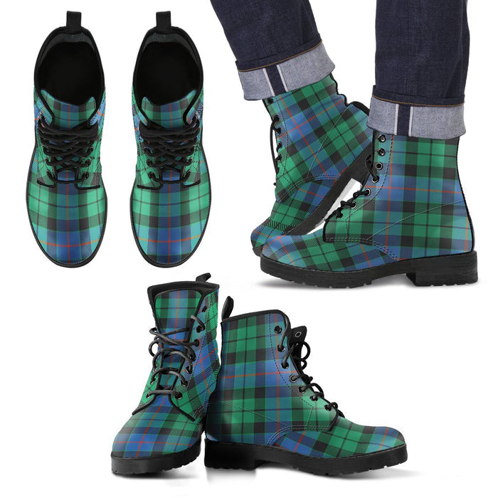 Morrison Ancient Tartan Leather Boots Footwear Shoes