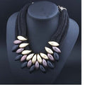 Multi layer woven tassel women's necklace jewelry
