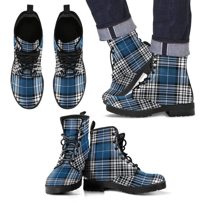 Napier Modern Tartan Leather Boots Footwear Shoes