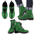 Neil Tartan Leather Boots