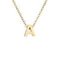 New Stainless Steel Gold-plated Clavicle Necklace Letter Pendant Jewelry