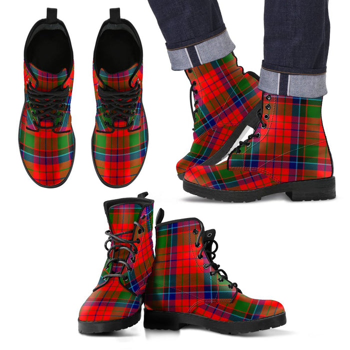 Nicolson Modern Tartan Leather Boots Footwear Shoes