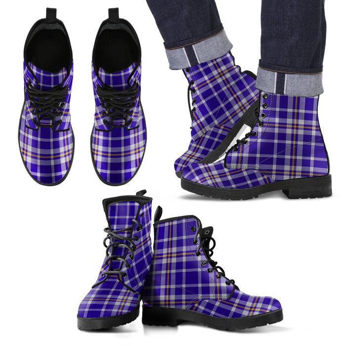 Ochterlony Tartan Leather Boots Footwear Shoes