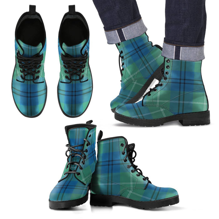 Oliphant Ancient Tartan Leather Boots Footwear Shoes