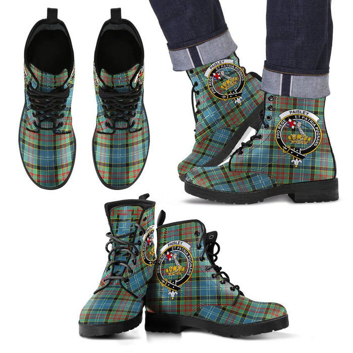 Paisley District Leather Boots Footwear Shoes