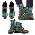 Paisley District Tartan Leather Boots Footwear Shoes