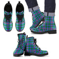 Pitcairn Hunting Tartan Leather Boots Footwear Shoes